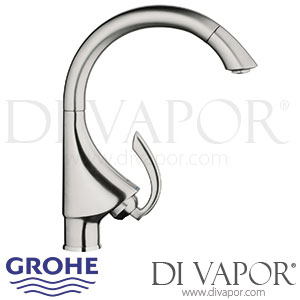 Grohe K4 Single-Lever Sink Mixer - 2005 to 2010 - Spare Parts 33786SD0 GEN1